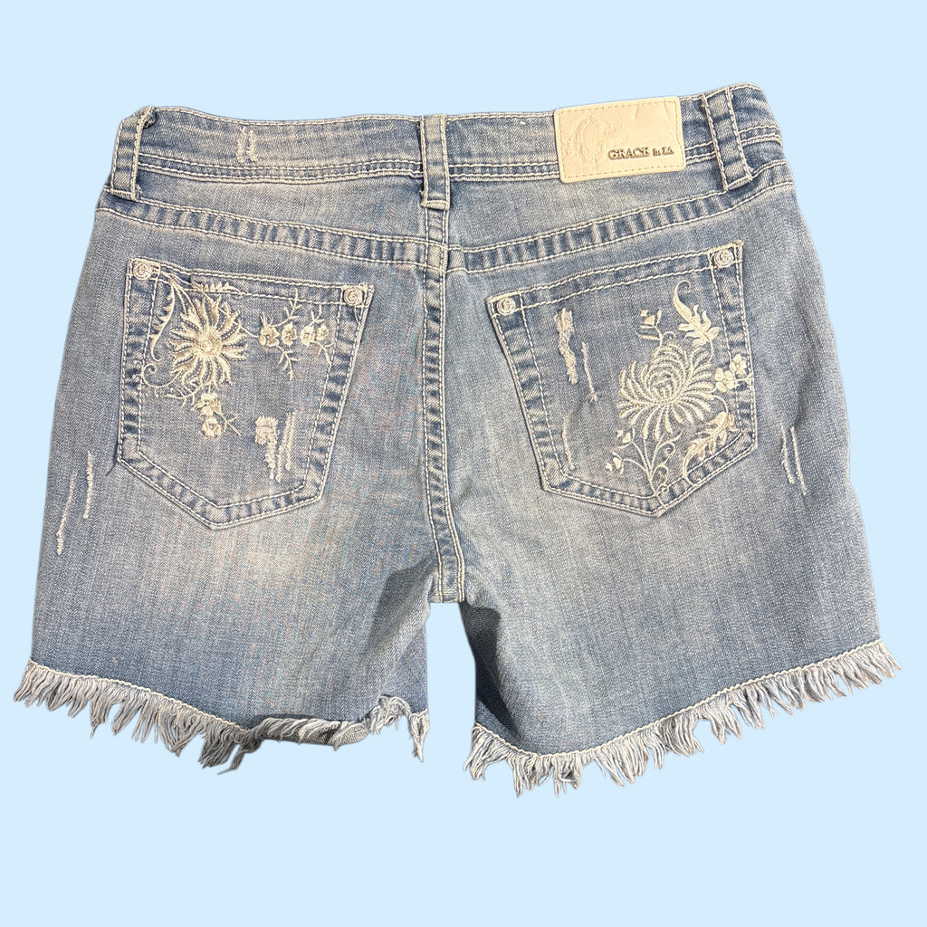 Grace In LA Denim Shorts