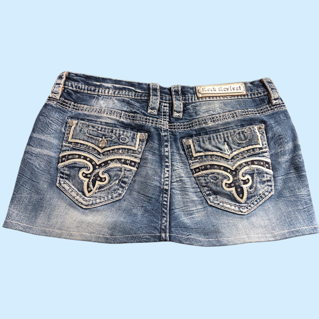 Rock Revival Denim Skirt