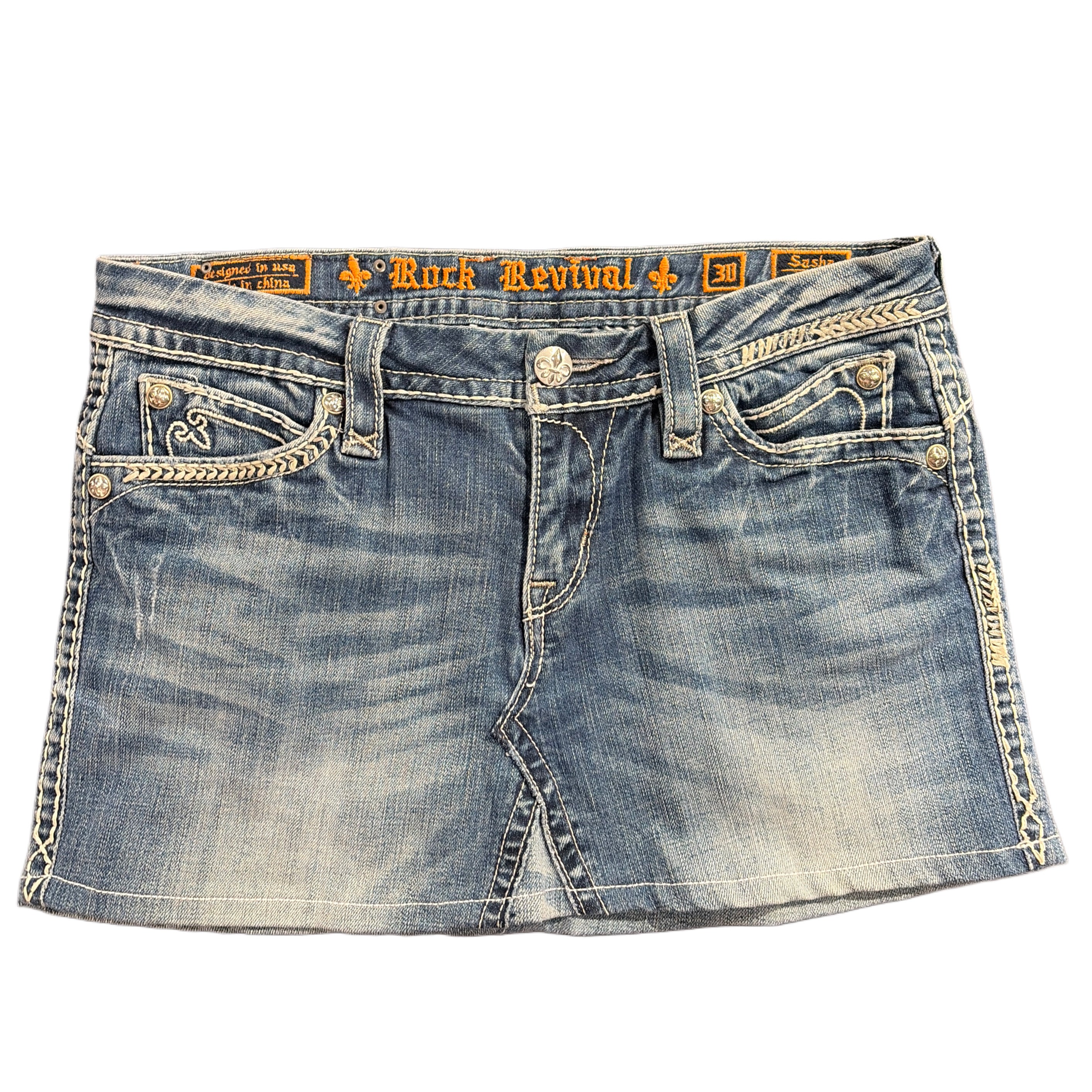 Rock Revival Denim Skirt