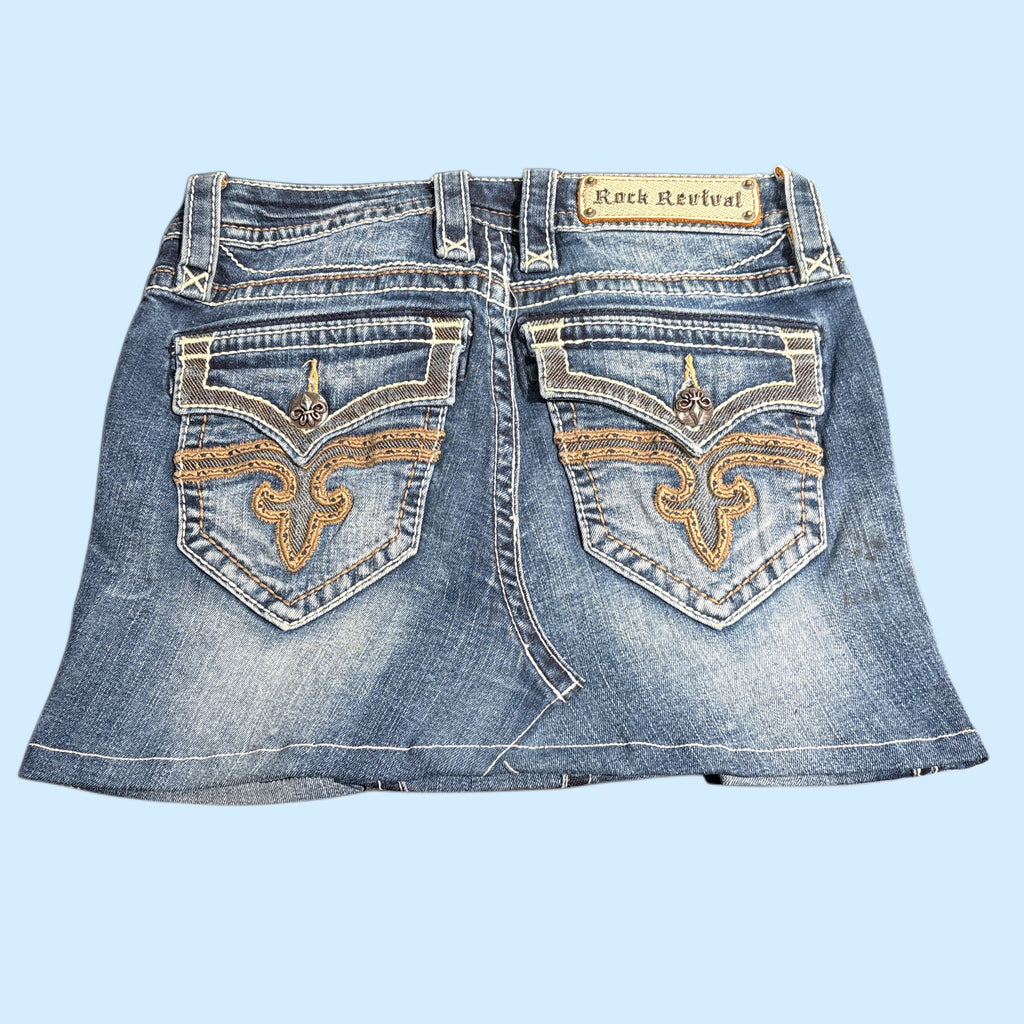 Rock Revival Denim Skirt
