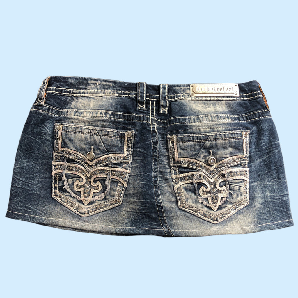 Rock Revival Denim Skirt