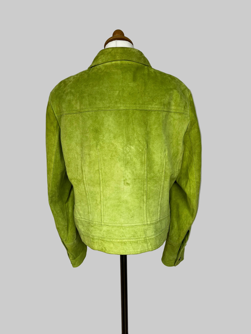 GREEN SUEDE JACKET