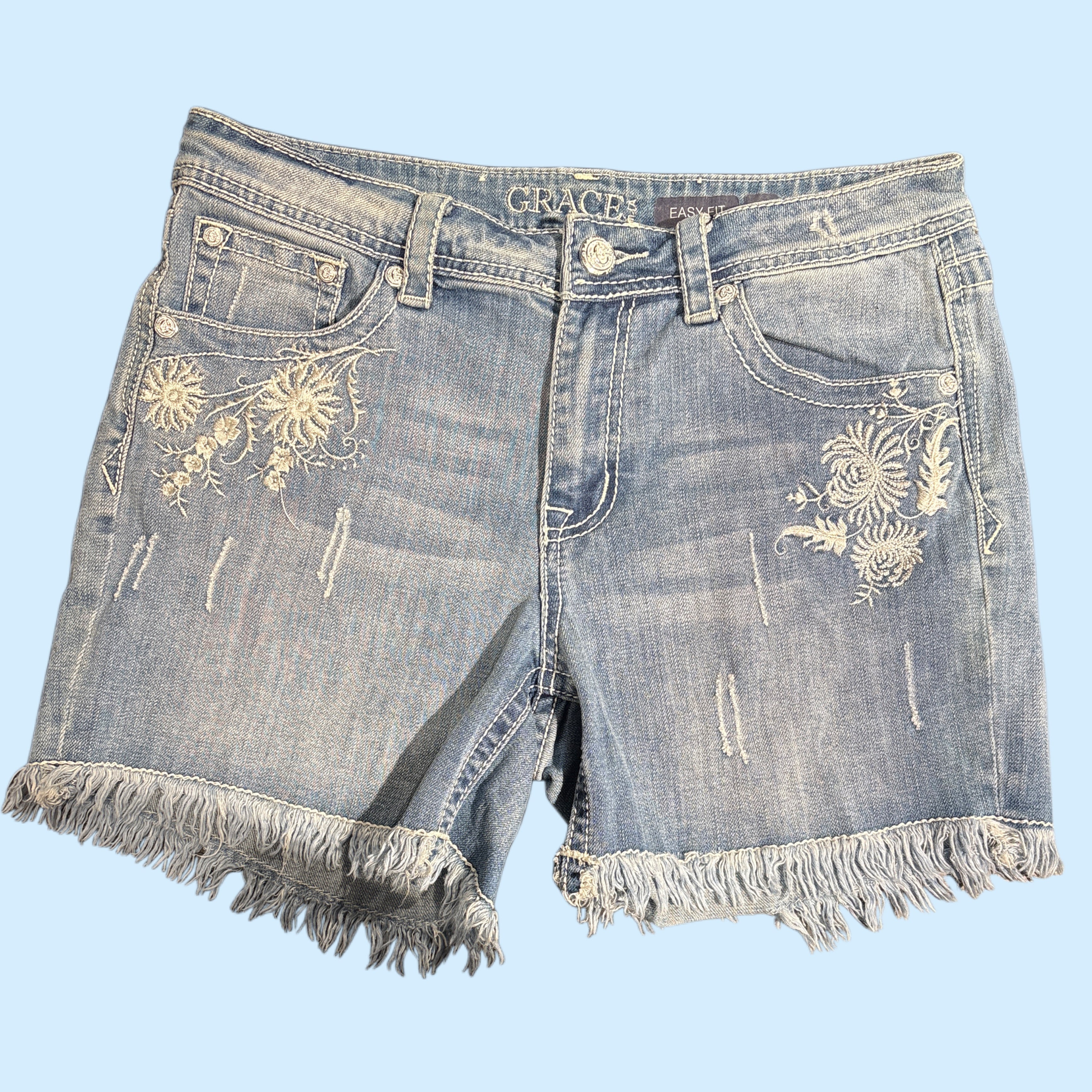 Grace In LA Denim Shorts