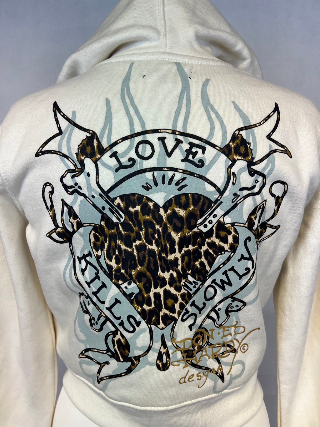 ED HARDY CROPPED HOODIE