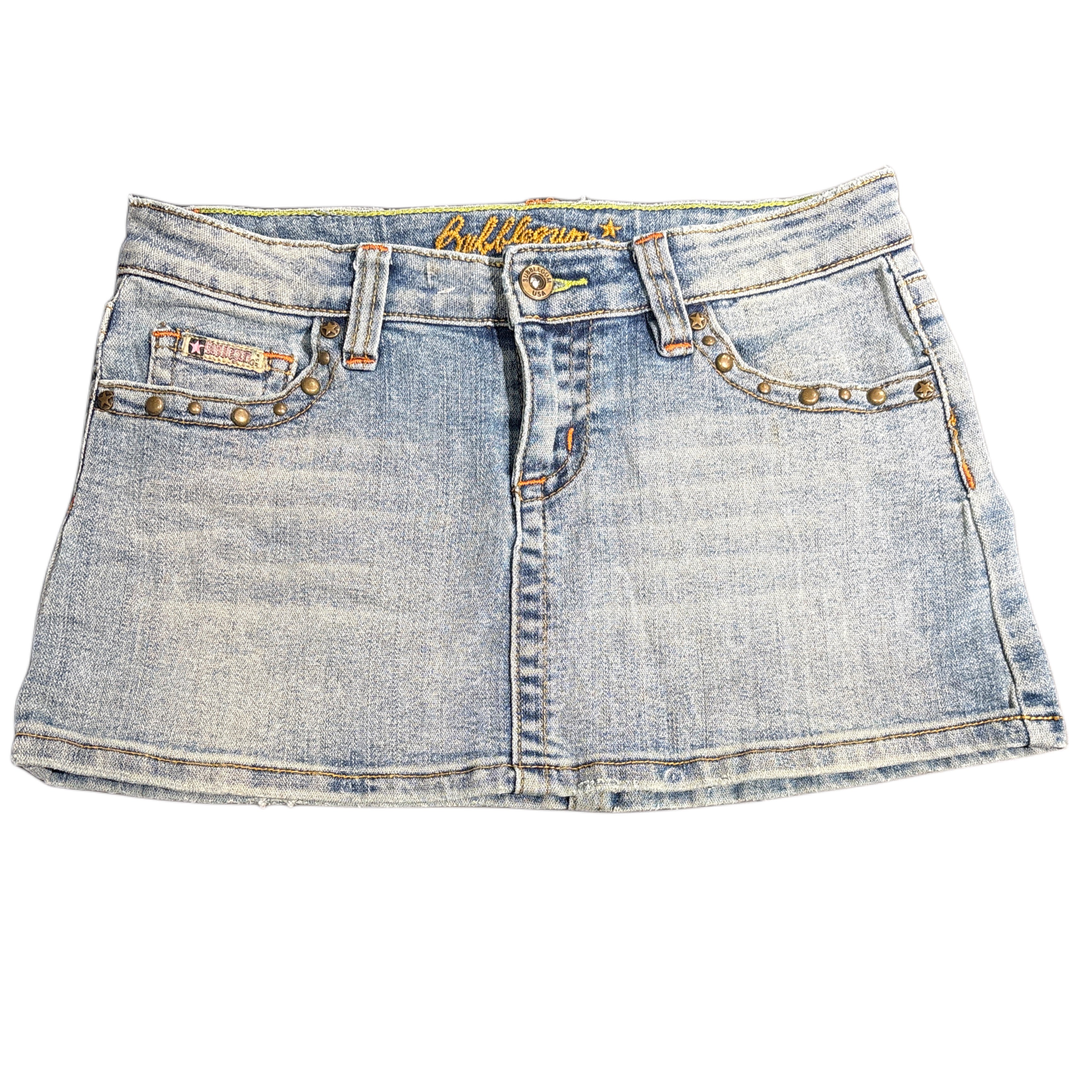 Bubblegum Denim Skirt